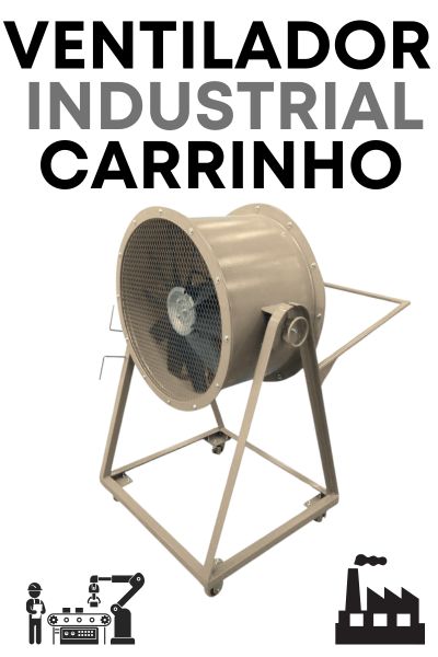 Ventilador Industrial com Carrinho